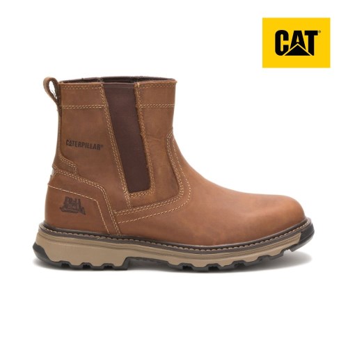 CAT Pelton Men's Work Boots Dark Beige (AU F-156) Australia